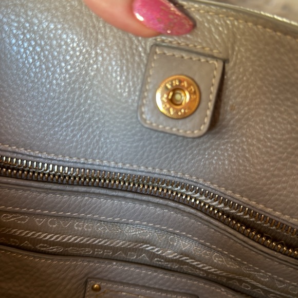 Prada Vitello Daino Side Zip Convertible Tote - Picture 8 of 16